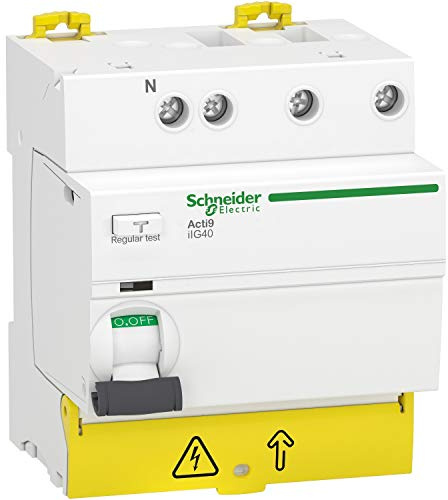 Schneider Electric - Acti9 iIG40 - interrupteur différentiel tête de groupe - 3P+N 40A 30mA type A SI - A9R87740