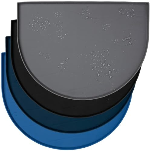 Leashboss Tapis de Fontaine en Silicone conçu pour fontaines pour Animaux de Compagnie, gamelles d'eau par gravité pour Chien, Tapis pour Distribution Automatique des mangeoires pour Chats jusqu'à 14