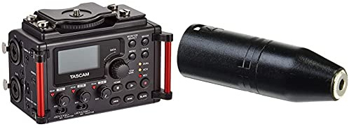 Tascam DR-60DMKII – Portable linear PCM Stereo Recorder for DSLR & RØDE VXLR Mini-jack to XLR Adaptor,Black
