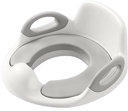 Froadp Riduttori per WC per Bambini, Seggiolino con Paraspruzzi in PU, Sgabello Portatile Antiscivolo per Vasino, Sedia di Potty Trainer per bambino 1-8 Anni Ragazzi e Ragazze (Bianco)