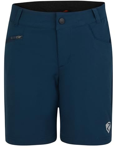 Ziener Kinder NADO X-Function Fahrrad-Shorts mit Innenhose - Mountainbike/Outdoor/Freizeit - atmungsaktiv,schnelltrocknend,gepolstert, hale Navy, 116
