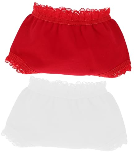 Toyvian 10 pièces Culottes pour Poupée Miniature Dentelle Multicolore sous-vêtements Réutilisables pour Poupées Accessoires de Déguisement Doux et Résistants