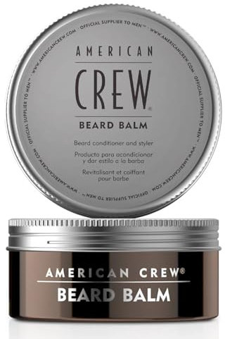 AMERICAN CREW – Beard Balm, 60 g, Bartpflege für Männer, Bartbalm für gepflegtes & flexibles Styling, Conditioner & Styler für gezähmte Bärte, Pflegeprodukt mit frischem Duft
