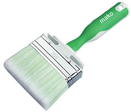 Mako Pinceau à lasure de qualité supérieure, Pinceau Peinture, Accessoire Peinture avec manche ergonomique bi-composant 120 mm