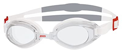 Zoggs Unisex adult Endura Swimming Goggles - White/Red/Clear