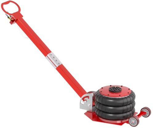 YARDIN Gato Neumático 3T de Aire Con Capacidad de 6600LBS Para Coches Familiares, Camión y Coche - Rojo
