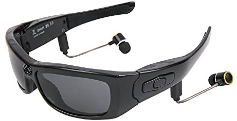 Camera Glasses Full HD 1080p, Video and Photo Shooting Wearable Bluetooth Glasses Camera, Polarized Lens Glasses Mini Video Camera for Man and Woman, Music Sports Sunglasses