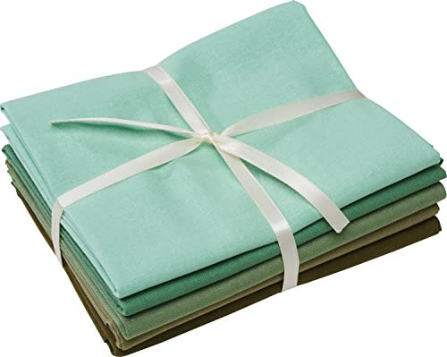 stafil Stoffpaket Patchy Uni Oliv-Grün 5 Zuschnitte á 55x45cm Stoffe Stoffzuschnitt Bastelstoffe