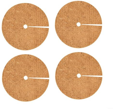 PETSTIBLE Coconut Mulching Discs，0.6-0.8cm For Garden Nurseries, Tree Protectors Can Be Used In Children's Room, Garden, Balcony(20CM)