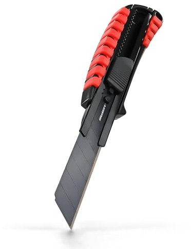 HASKYY Cuttermesser Universal Professional 18mm mit Extra scharfer SK5 Klinge Cutter Messer Abbrechklinge Kartonmesser Teppichmesser