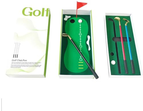 Golf-Tischspiel | -Golf-Set mit Putting Green und Bällen | Desktop-Golfballspiel-Set für Golfer, Vater, Ehemann, Kollegen