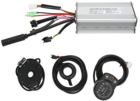 BuyWeek Elektrofahrrad Brushless Motor Controller Kit, 36V 48V 500W 22 A Rechteckwellen Controller LED900S Display Messgerät 130X Daumengas 8C Power Assist Sensor Kit für E-Bike Elektroroller