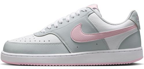 NIKE Damen W Court Vision LO Sneaker, Pure Platinum/Pink Foam-White, 41 EU