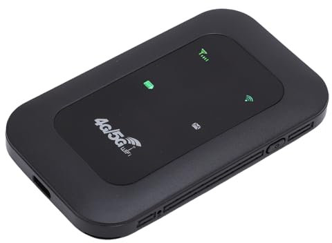 Hotspot Mobile WiFi 4G LTE, Routeur WiFi Portable, avec Emplacement de Carte SIM, 10 Appareils Connectés, 300 Mbps 5G Pocket Wired Network pour Voyages, Voyage d'affaires,