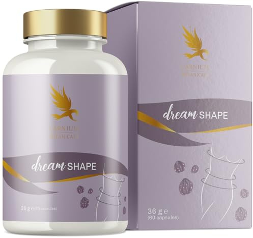 Carnium Botanicals Dream Shape – Vitamina B6 & L-Carnitina con Vitamina B3 – Fórmula nocturna con polvo MCT – Sin cafeína – 60 cápsulas