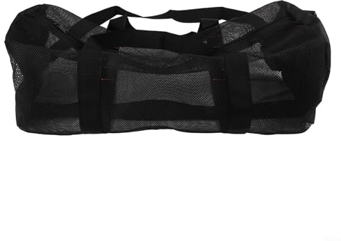 Borsa a rete per immersioni subacquee per riporre attrezzature sportive in nylon resistente con design a rete cava per una migliore traspirabilità e drenaggio dell'acqua (nero)