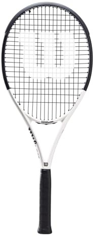 Wilson Federer Tour XP 103 Tennis Racket, White and Black, Fused Graphite Composite Frame (4 1/8 inches)