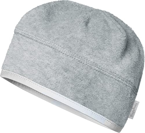 Playshoes Unisex Kinder Fleece-Mütze, grau/Melange, 53cm