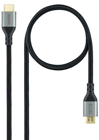 CABLE HDMI NANO CABLE HDMI A/M - HDMI A/M 2.1 CERTIFICADO ULTRA HIGH SPEED 2.0M NEGRO