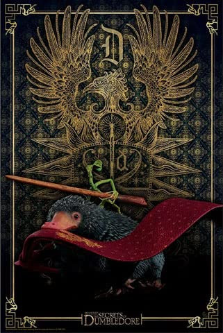 empireposter Fantastic Beasts - The Secrets of Dumbledore - Niffler Pickett - Dimensioni 61 x 91,5 cm + 2 listelli per poster in plastica, 62 cm, colore: Nero