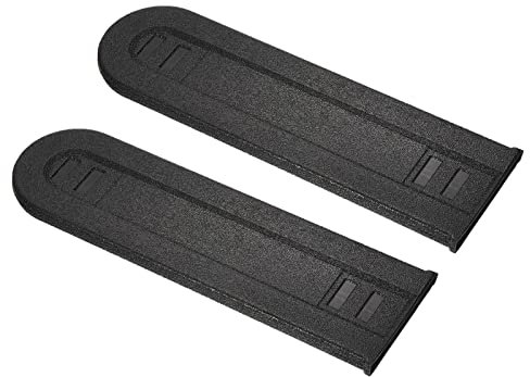 PATIKIL 10 Pouce Tronçonneuse Tige Couverture, 2 Pcs Plastique Durable Tronçonneuse Tige Protectif Couverture pour Jardin Accessoires Rechange, Noir