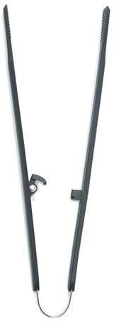 GreenPan Silicone Tong, Cooking Grilling Serving, Salad, Kitchen Utensil, Flexible Rubber Nonstick Cookware, Rigid Steel Core, Heat-Resistant, Anti-Slip Handle, BPA-Free, Dishwasher Safe, Gray