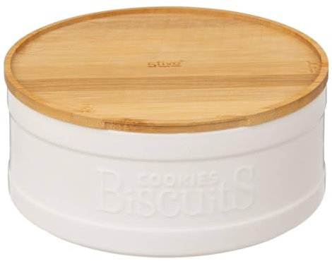 5 five simply smart Boîte biscuits naturéo en céramique blanc