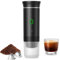 Machine à Cafe Portable, Cafetière à Expresso Chauffage Électrique de Voyage, 3 en 1 Cafetières à Capsules pour 12V Voiture et le Camping, Machine à Café à Batterie, 60 ml