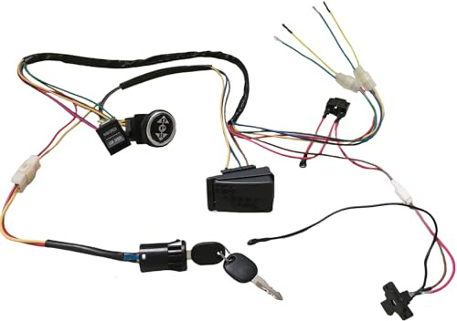 LANYINDI Kit di cablaggio per auto elettrica per bambini 6V 12V 24V Fai da te per giocattoli con ruote elettriche autoprodotti Kit di aggiornamento del cablaggio di conversione Kit di parti di