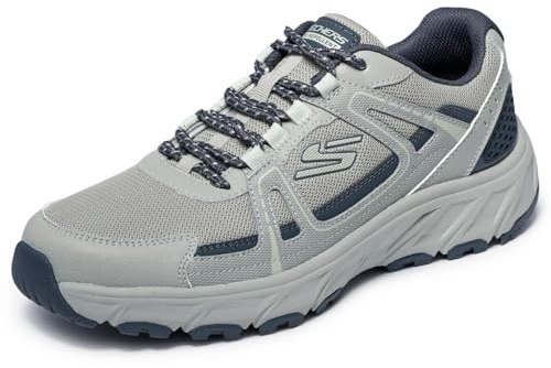 Skechers Hillcrest 2.0 SABBADAY Falls - Tenis para Hombre, Color Gris Claro, Talla 8