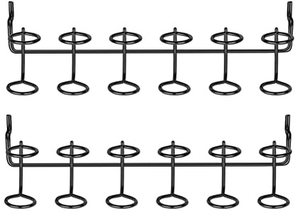 Blmirror 2 Piezas Soporte para Destornillador, Tablero Perforado, Accesorio para Portaherramientas, Accesorios para Tablero Perforado, Portaherramientas Multianillo para Tablero Perforado