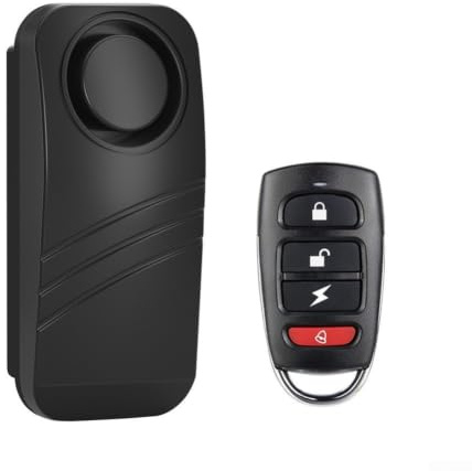 HanOaki Sistema de alarma para bicicleta eléctrica, inalámbrico, antirrobo, sensor de movimiento para motocicleta, scooter, quad, impermeable, IP55, 7 cm