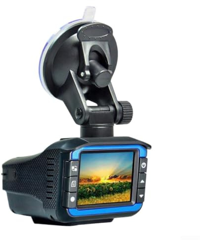 Dashcam 2 en 1 con detector de radares compacta, 16 cm