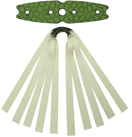 OBTOUTDOOR 5pcs Slingshot Flat Bands Replacement Rubber Latex Bands 0.6mm Thickness Hunting Target Catapult Elastic Bungee for 8mm 9mm 10mm 11mm12mm 13mm 14mm 15mm Slingshot Ammo