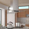 ZEYUAN Campana extractora para Cocina Isla con Pantalla LCD, Extractor Cocina,