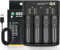 18650 Caricabatterie Caricabatterie Rapido 4 Slot 3.6-4.2v Li - ION Caricabatterie Ricaricabile: 10440 16340 18650 18700 20700 21700 22650, 1.2-2.4v Nimh/NiCd: AAAA, AAA, AA, SA, SA, SA, C, C