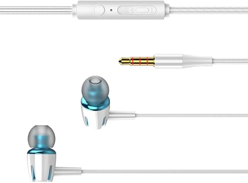 Generico Écouteurs Réduction de l'audio pour téléphone – Écouteurs intra-auriculaires | Réduction du bruit audio SurroundCasque Intra-auriculaire, Audio Surround, Casque en Silicone, Expérience