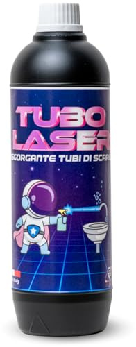 TUBO LASER Disgorgante ad Alta Viscosità per Scarichi | Scioglie Ostruzioni e Sblocca Scarichi in Cucina e Bagno | Azione Rapida, Efficace anche con Acqua Stagnante