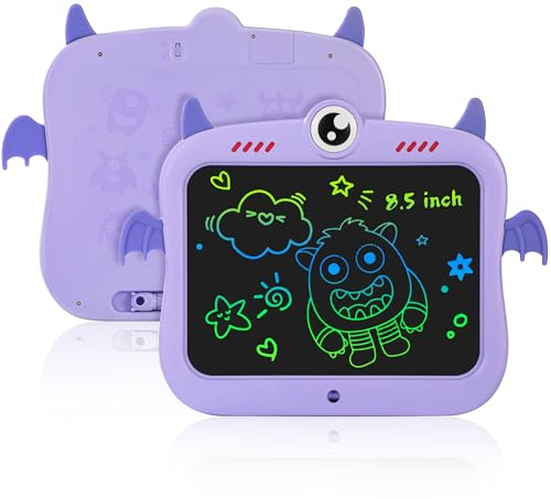 Tavoletta Grafica Bambini LCD 8,5 Pollici, Display a Colori, Lavagna Portatile Cancellabile, Tavoletta Grafica, Giocattolo per Bambini e Bambine dai 3 ai 12 anni, Regalo di Natale e di Compleanno