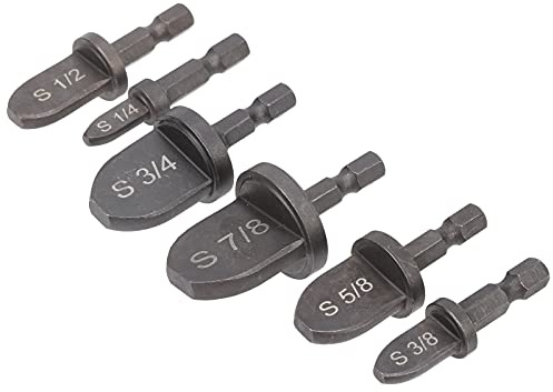 Broca expansora de estampación de tuberías de 6 piezas, herramienta de estampación de mango hexagonal manual Herramienta expansora de tuberías Hvac para operaciones de expansión