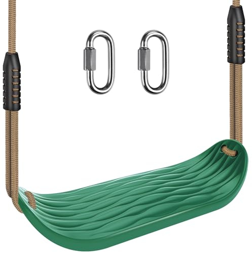 SELEWARE Heavy Duty Swing Seat Replacement, Kids & Adults, Adjustable Rope