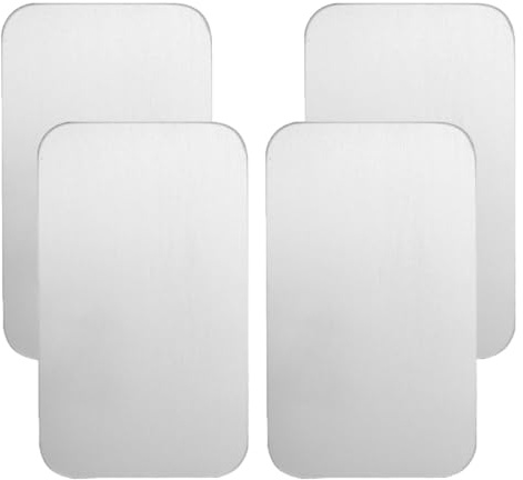 Veemoon Almohadilla de Hielo para Mascotas 4 Unidades 10x6 Cm Placa de Aluminio Refrigerante para Hámster Conejos Chinchillas Tapete Frío Verano Disipador Térmico para Animales Pequeños