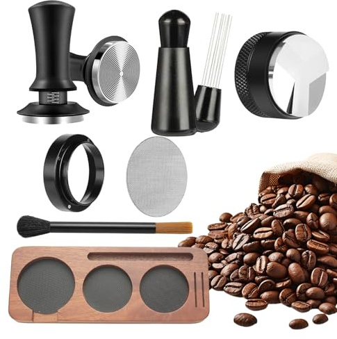 Generico Kit de herramientas para el Espresso | Dispensador de prensa de café de cocina, kit para expreso de 51 mm | Para apartamento, tienda, dormitorio, cocina, café, casa, amantes y