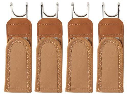 Gsrhzd Cinturon Elastico Hombre, 4 Piezas Cinturon Sin Hebilla Hombre Mujere, Cinturones Laterales Invisibles Para Hombres Y Mujeres, Negro
