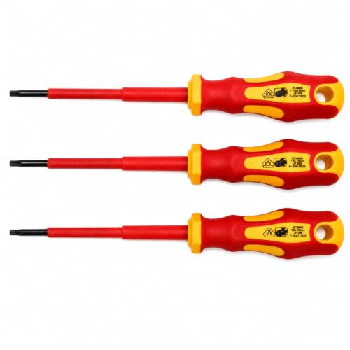 INGDAUM® VDE Destornillador Torx T8, T9 y T10
