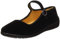 APIKA Frauen Velvet Mary Jane Schuhe Schwarz Baumwolle Old Peking Stoff Flache Schuhe Yoga Training Tanz Schuhe,Schwarz,34 EU