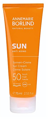 ANNEMARIE BÖRLIND SUN ANTI-AGING Sonnen-Creme LSF 50 (75 ml) - Bietet Professionellen Schutz vor Schädlichen UV-Strahlen, Spendet Intensiv Feuchtigkeit, Vegan