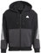 Adidas, Future Icons 3-Stripes Full-Zip, Sweatshirt Mit Reißverschluss Und Kapuze, Schwarz, M, Mann
