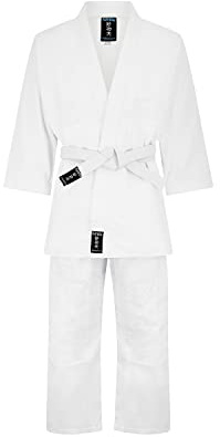 Jiu Jitsu Plain White Basic Ju Jitsu Gi - NY