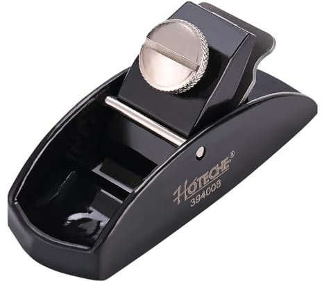 Hoteche Handhobel aus Gusseisen, Mini Holzhobel, 65Mn-Klinge, 25 mm breit, 1,5 mm dick, 55-64 Härte, 89 x 35 mm